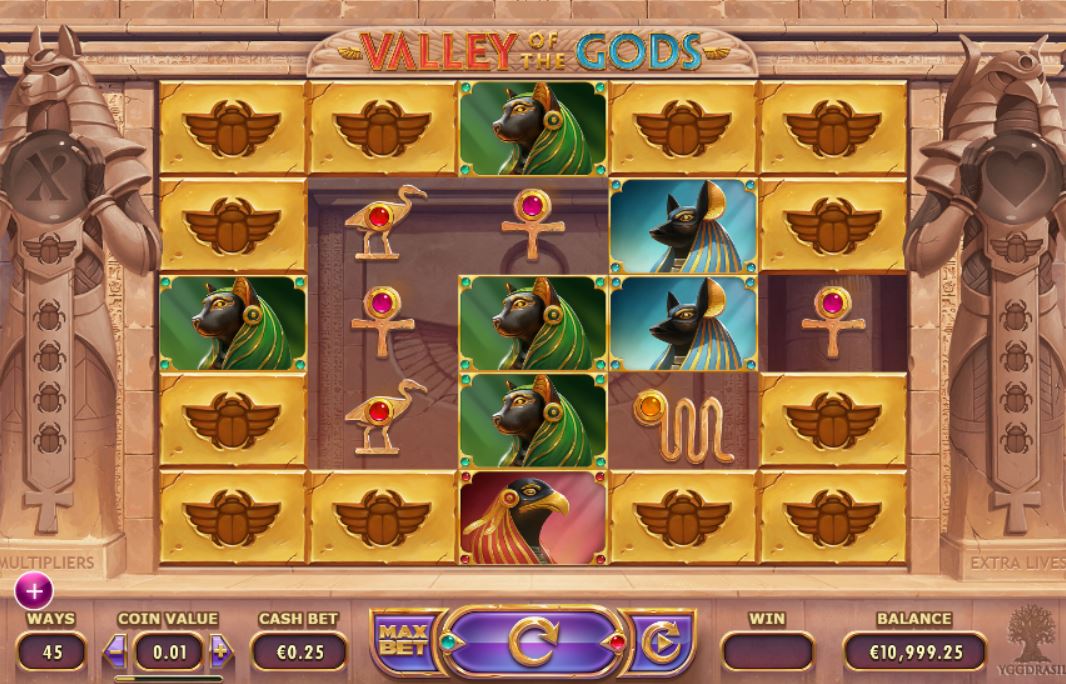 Игровой автомат «Valley of The Gods» в Вулкан казино