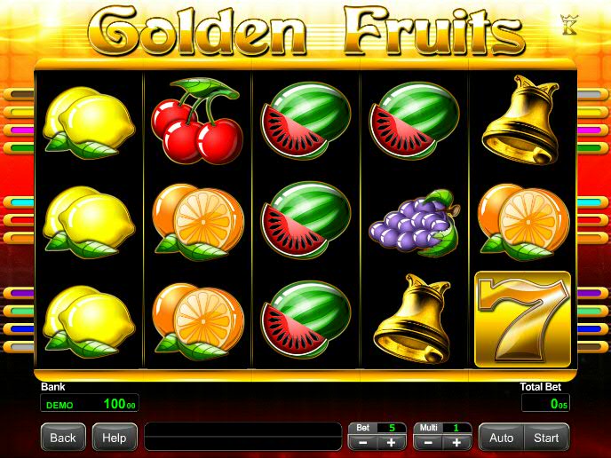 Игровой автомат «Golden Fruits» и клуб Spin City
