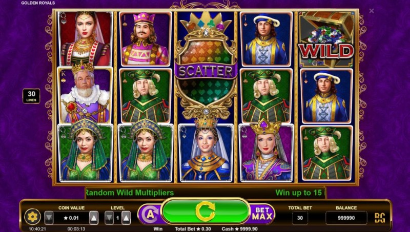 Игровой автомат «Golden Royals» в онлайн казино